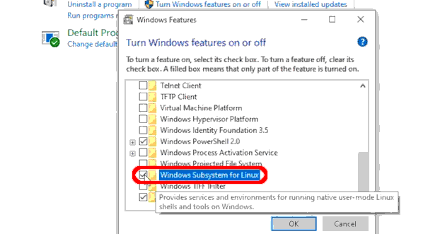 Cách cài đặt Windows Subsystem For Linux trên Windows 10